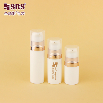 A028 5ml 10ml 15ml 20ml Empty Round PP Recycled Material Pocket Facial Gel Airless Pump Bottle Sample Injection Color Customization