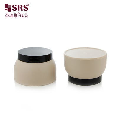 SRSP1 50g 100g Injection Customization Color Plastic PP Double Wall Cone Shape Jar Container For Body Cream