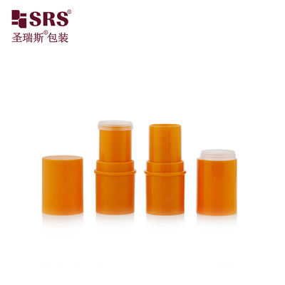 D051 6g Injection Custom Color Plastic ABS Outer PP Inner Bottle Lip Balm Tube Skincare Packaging