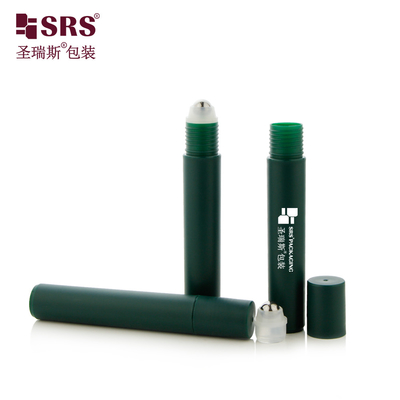 RPP-15ML Round Cylinder Inject Frosted Finished Roll On Bottle With 304 Stainless Steel Ball For Hair Essence Serum