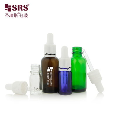 D004 Unique Design TE Tamper Evident Plastic Dropper Lid 5ML 10ML 15ML 20ML 30ML 50ML 100ML Glass Bottle