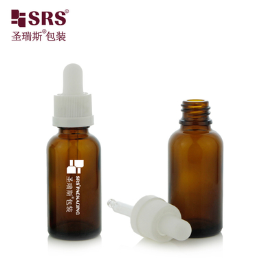 D010 Transparent Glass Mold Glass Bottle With CRC Child Resistant Cap Dropper Lid For Hair Essence Serum