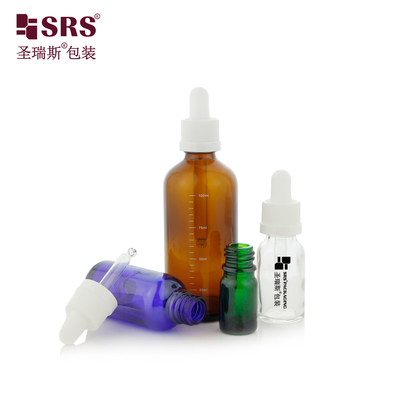 D010 Exquisite Transparent Glass Molded Bottles with CRC Child Resistant Caps and Precision Dropper Lids Tailored for Premium Hair Essence Serum