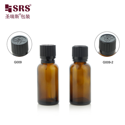 G009-2 TE CRC Plastic Screw Cap Glass Bottle Semi-transparent Silk Screen Printing Packaging