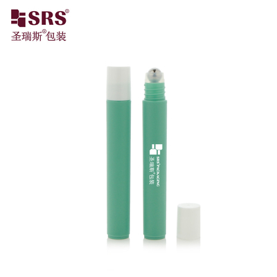 RPP-10ML(C) Tall And Thin PP Plastic PP Matte Finished Empty Roller Bottle With Steel Ball For Eye Serum