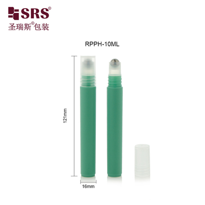 RPPH-10ML(C) Antiperspirant Liquid Plastic Empty Custom Injection Color Green With Steel Ball PP Cap No Leakage