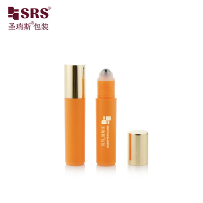 RPA-10ML Injection Custom Color Glossy Frosted Plastic PP PCR Roller Steel Ball Eye Serum Massage Bottle Container