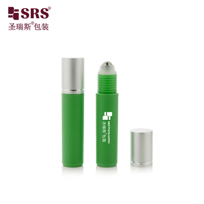 RPA-10ML Elevate Your Brand with Sustainable Glossy Frosted Plastic PP PCR Eye Serum Bottles: Custom Color, Roller Steel Ball & Massage Function