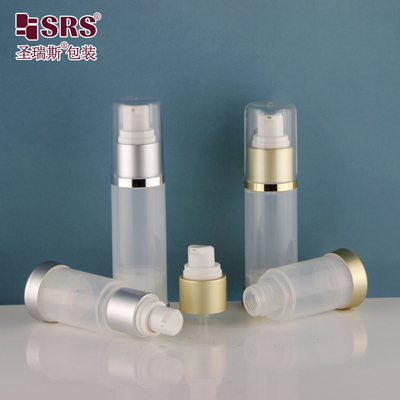 A025 15ml 30ml 50ml PP Clear Glossy Customization Skincare Mask Gel Airless Pump Bottle Packaging