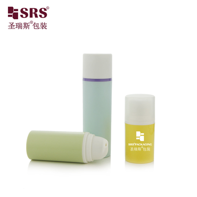 PA0203 15ml 30ml 50ml Empty Cosmetic Packaging Injection Round Custom Color PP PCR Recycled Airless Pump Bottle Lotion