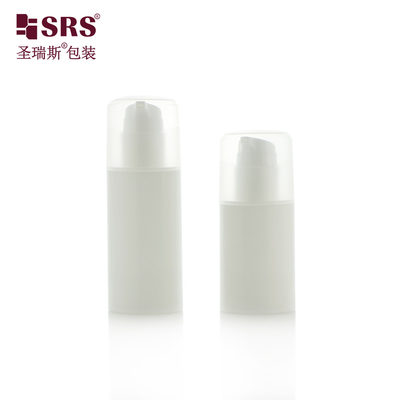 PA213 30ml 50ml Oval Shape Custom Injection Color Plastic PP Airless Pump Bottle Cosmetic Packaging