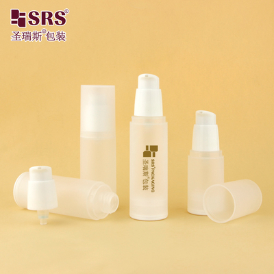 PA0216 20ml 30ml 40ml 50ml PP Glossy Matte In Mold Plastic PP PCR Airless Bottle With Lotion Pump Skincare Packaging