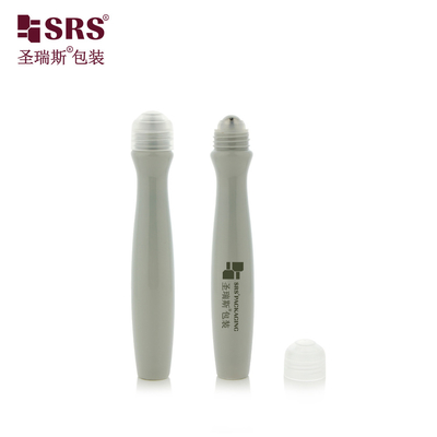 SRS8447-15ML Customize Plastic Empty Roller Steel Ball Bottle Cosmetic Eye Gel Serum Packaging Applicator