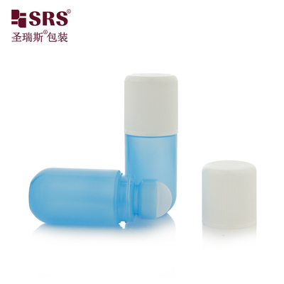 RPPA1-50ML Double Wall CRC Child Resistant Cap Ribbed Plastic PP Press Screw Design Roll On Deodorant Bottle