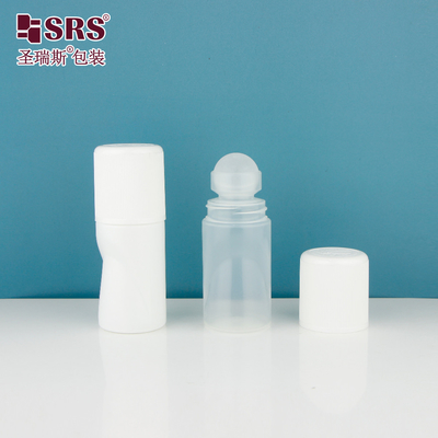 RPPB1-50ML Unique Shape Plastic Bottle With CR Cap Roller Ball Bottle For Gel Deodorant Antiperspirant Packaging No Leakage