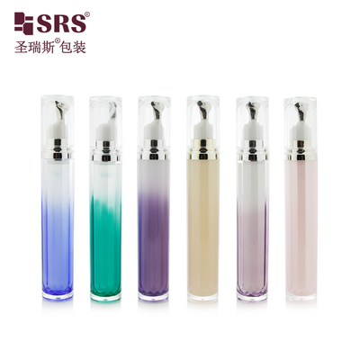 LR001-15ML Luxury High End Double Wall Acrylic Bottle For Eye Serum Customization Color Bottles With Zinc Applicator