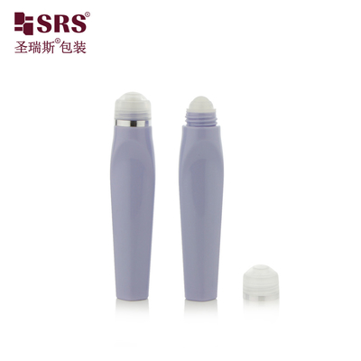 SRS8444-12ML Blowing Customize Color Plastic PETG Unique Shape Roll On Bottle For Eye Gel Serum Massage