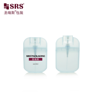 PWU006 Injection Semi-Transparent Blue Card Shape Spray Pump Bottle Fine Mist For Perfume