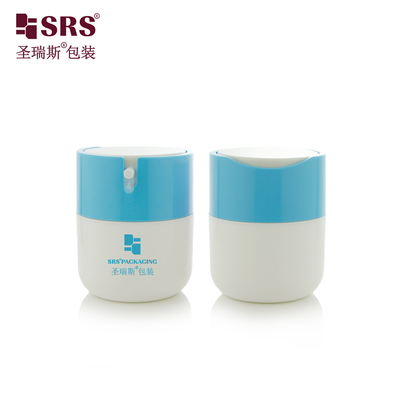 PA001 50ml Cute Luxury Facial Cream Mask Plastic PP Airless Pump Jar Empty Custom Collar Container