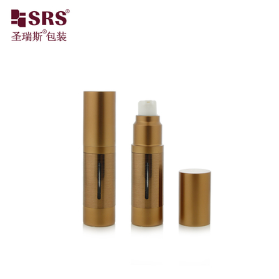 A022B 15ML 30ML 50ML Plastic Airless Pump Lotion Bottle For Cosmetic Serum Aluminum Cap Luxury Packaging