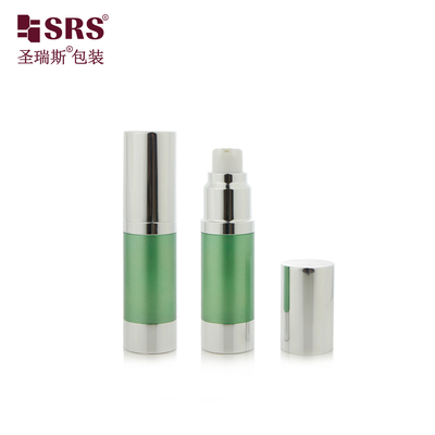 A022B 10ml 20ml 30ml 50ml Plastic Round Airless Pump Lotion Bottle For Cosmetic Foundation