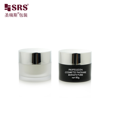 J0210B 30g 50g Paint Custom Color Plastic AS Double Wall Jar Container Packaging For Facial Gel Cream