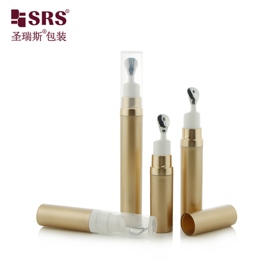 A0035 7.5ml 10ml 15ml Injection PP PCR Recycled Plastic Bottle With Zinc Alloy Applicator For Eye Serum