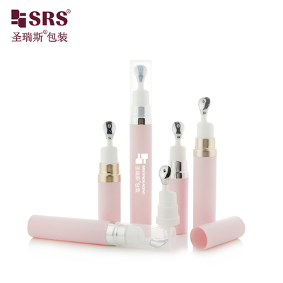 A0035 7.5ml 10ml 15ml Luxury Airless Pump Bottle With Press Style Zinc Alloy Metal Applicator