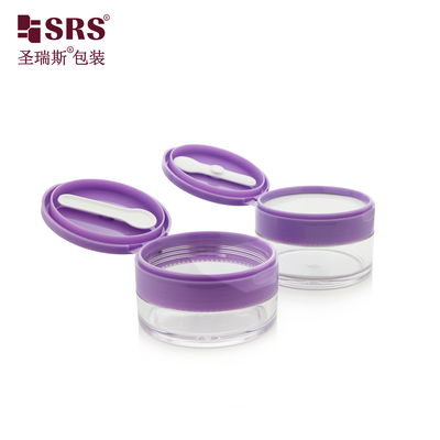 PETG003 100g 120g 150g 200g 250g Clear Thick Wall Jar Container For Hair Masks Flip Cap With Spoon