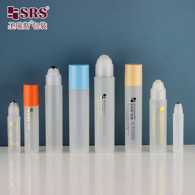 RPP RPA 2ml ~ 35ml PP PCR Plastic Roller Ball Roll On Bottle With Plastic Aluminum Cap No Leakage Bottles For Serum Liquid Product