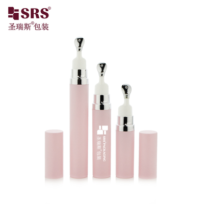 A0035B 7.5ml 10ml 15ml Empty Snap On Zinc Metal Applicator Head Airless Pump Bottle For Eye Serum Wholesale