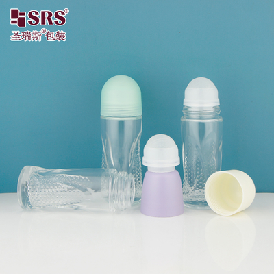 BLPG-A 50ml Big Capacity Empty Glass Roller Ball Bottle For Deodorant  Gel Serum Body Antipersipirant Packaging Wholesale