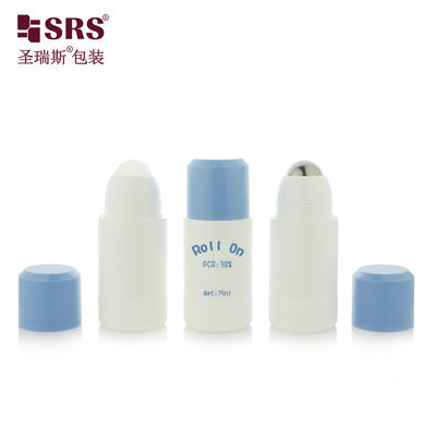 RPPE 50ml 75ml Lightweight Plastic Roller Bottles Refillable Style for Deodorant Gel and Travel Body Essence