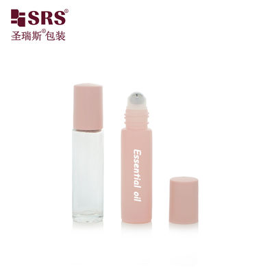 BLPM-10ML Semi-Transparent Round Thick Wall Glass Roller Perfume Bottle Container No Leakage
