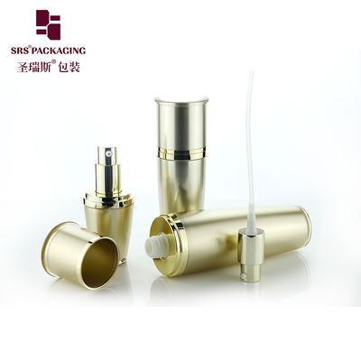 L036 SRS Manufacturers wholesale 15ml 30ml 50ml 80ml 120ml golden luxury empty cosmetic acrylic