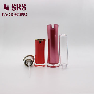 L092 SRS China Supplier luxury empty black skin care products container acrylic lotion bottle