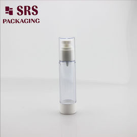 A027 trasnparent plastic bottle cosmetic essence serum pump airless bottle