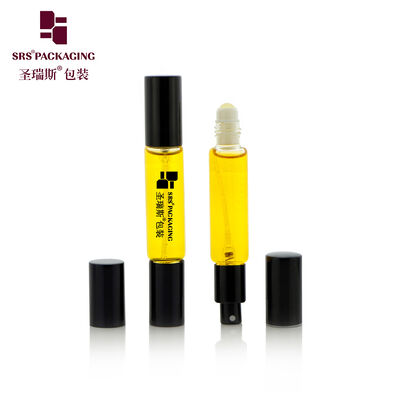 BLPD 10ML Roller Ball Spray Pump Dual Ends Glass Bottle For Perfume No Leakage