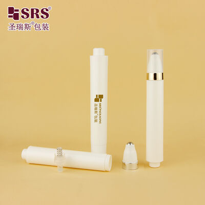 AY 10ML 15ML Injection Custom Color Glossy Matte Finished Airless Roll On Bottle For Eye Cream Massage Applicator