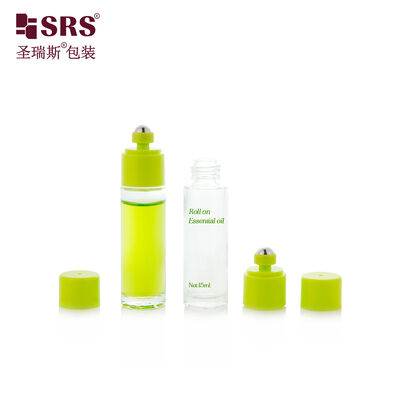 BLPB 15ml Molded Thick Wall Glass Roller Ball Bottle With Switch For Essential Oil