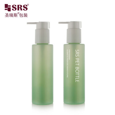 PET 120ML Injection Clear Colored Plastic PET Bottle For Cleansing Oil Wholesale