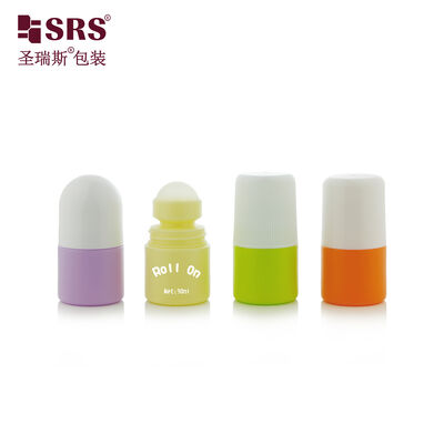 RPPC 30ml Cute Round PP PCR Recycled Plastic Roll On Deodorant Gel Bottle