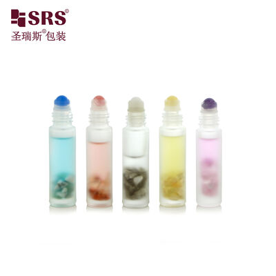 BLPM 10ML Leak Resistant Frosted Glass Roller Bottle Portable For Essential Oil