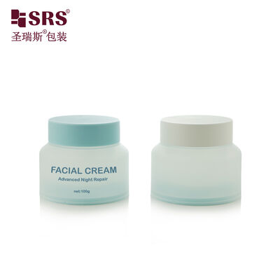 SRST Custom Logo Double Wall PP Cream Jar 30‑100g Cosmetic Packaging Container