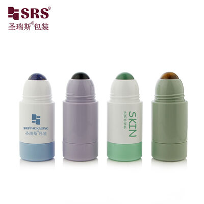 Replaceable Gemstone Roll-on Bottle Empty Cosmetic Container For Deodorant
