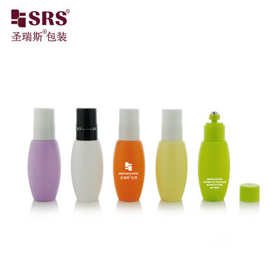 45ml Oval HDPE Plastic Roll‑on Bottle Empty Deodorant Roller Container For Perfume Essential Oil Custom Printing