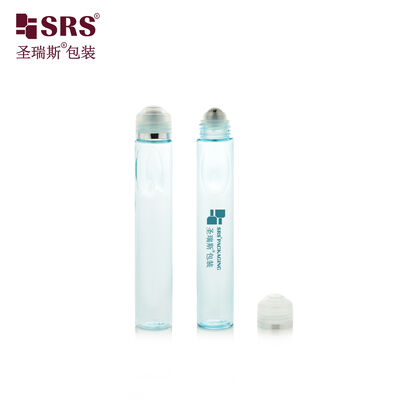 20ml PETG Roll On Bottle Clear Empty Roller Ball Container For Essential Oil Cosmetic Liquid