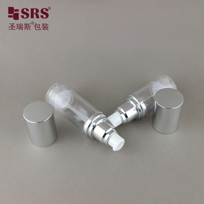 Premium AS Airless Pump Bottle Aluminum Lid Cosmetic Lotion Spray Container For Skincare Serum