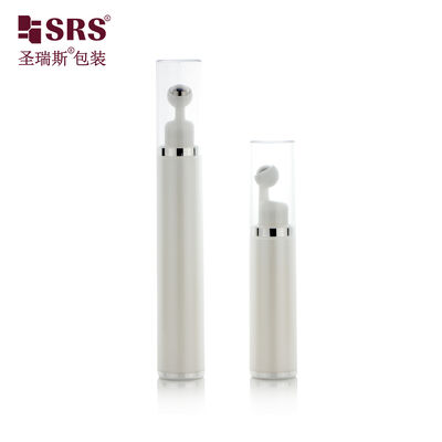 Double Layer Airless Roll on Bottle Custom Color Hot Stamping Silk Print for Eye Serum Skincare Packing