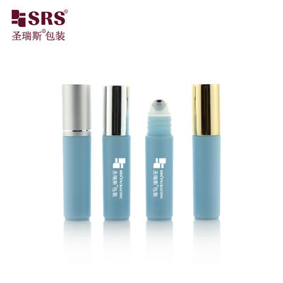 Premium Aluminum Cap PP PCR Roll On Bottle 5ml Leak Proof Cosmetic Roller Bottle For Eye Serum